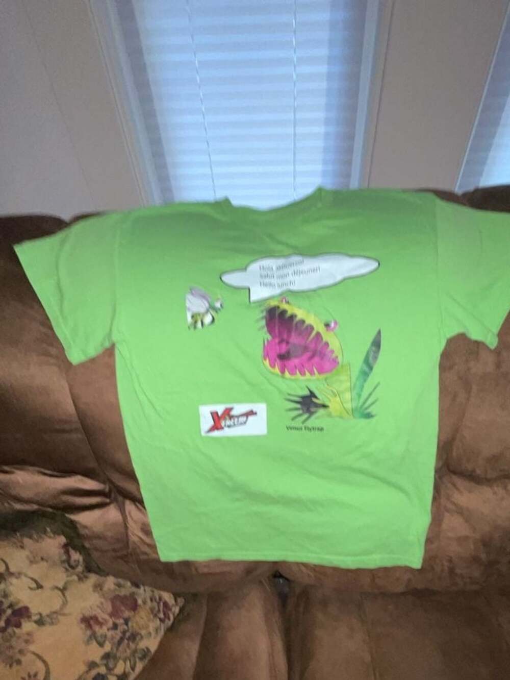 Venus Flytrap Carnivorous Plant Graphic T-Shirt Green